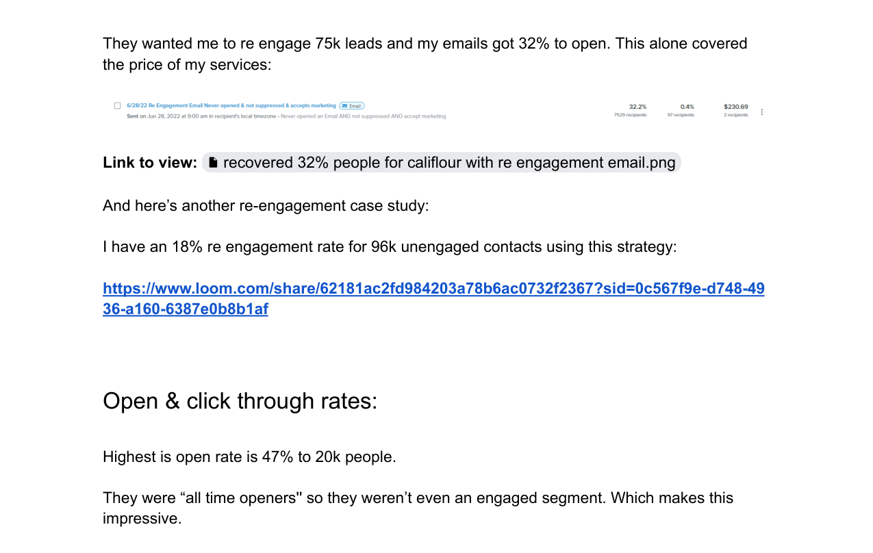 32% Open Rate Recovery on 75,000 Cold Leads